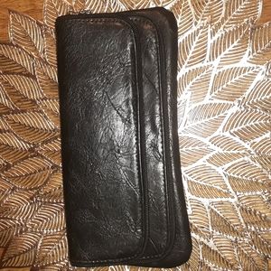Small Black Leather Purse